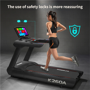 Tapis roulant commercial K260, motorisé, électrique, écran LCD, pliable, cadre en alliage d'aluminium, vitesse de 1 à 6 km/h, salle de sport à domicile - Product Image 3