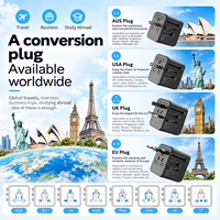 Adaptor Charger Cepat USB PD 20W Ukuran Ringkas Grosir Pabrik Kantravel, Adaptor Steker Perjalanan Universal Internasional
