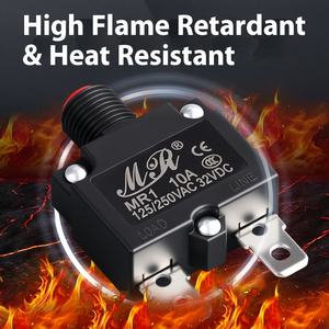 Interrupteur protecteur de courant de surcharge <span class=keywords><strong>disjoncteur</strong></span> de réinitialisation 5A 8A 20 pompe à eau compresseur d'air charge machine à laver relais - Product Image 2