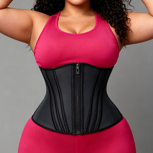 Ceinture amincissante respirante et sans couture pour femme, antibactérienne, écologique, avec double fermeture à agrafes, pour le ventre - Product Image 5