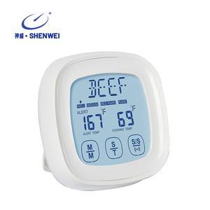 SW ngay lập tức đọc kỹ thuật số nhà bếp thịt Nhiệt kế thực phẩm với dài thăm dò, nhà bếp hẹn giờ với màn hình cảm ứng lớn <span class=keywords><strong>LCD</strong></span> - Product Image 2