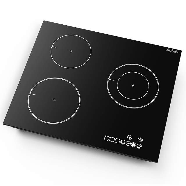New Design Touch Induction and Ceramic Hob Built in Electric 3 Burner Induction Stove Double Induction Cooker