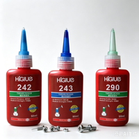 Colle anaérobie adhésive Threadlocker 243 262 271 242 à haute résistance moyenne pour vis, boulons, écrous et goujons métalliques, 50 ml