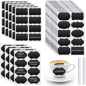 Autocollants en PVC pour tableau noir, forme irrégulière, pour bouteille de cuisine - Product Image 6