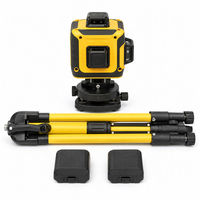 Niveau laser vert 4D 16 lignes autonivelant 360° horizontal et vertical, précision 1 mm, portée 30 m, batterie lithium, trépied, ODM OEM