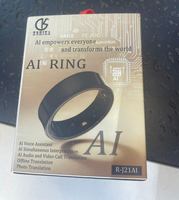 Maßgefertigter KI-Digital-Smartring App-gesteuert Simultanübersetzung Offline-Übersetzung Tragbarer Ring