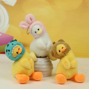New Creative Crooked Duck Plush Keychain Cute Yellow Duck Doll Pendant for <b>Bags</b> Fun Animal Toy <b>Gift</b> for Kids - Product Image 1