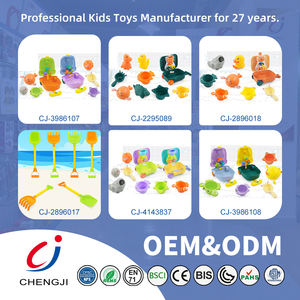 Chengji arena playa color cuchara juguetes dinosaurio pato carretilla maleta portátil playa Arena juguetes área - Product Image 6