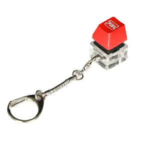 तनाव राहत खिलौने ऐक्रेलिक इलेक्ट्रॉनिक चमकदार वर्ग कुंजी परीक्षण स्विच एनीमे कस्टम कीबोर्ड कीचेन - Product Image 6