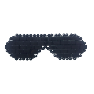 Puffiness Reduction Wholesale Small Size Natural Black Obsidian Eye Mask Cooling Stone Eye Cover for Eye Massage SPA Beauty Tool - Product Image 1