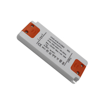 Transformateur LED isolé de classe 2, alimentation électrique, 220 V/240 V CA vers 12 V/24 V CC, 15-18 W, 12 mm, fin