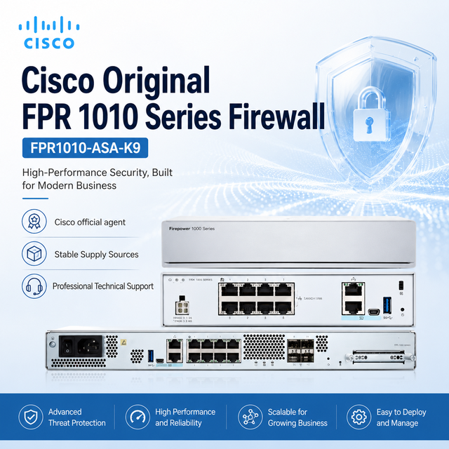 Cisco Brand-new FPR 1010 Series SFP Enterprise Firewall Hardware FPR1010-ASA-K9