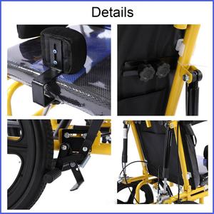 Silla de Ruedas Pediátrica Ajustable para Parálisis Cerebral con Respaldo Alto Plegable para Niños con Necesidades Especiales - Product Image 6