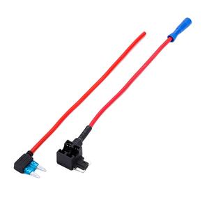 Supporto per fusibili a baionetta con lama impermeabile per Auto Auto WELFNOBL 10A-15A-20A Mini In linea con filo rosso a lama Standard - Product Image 1