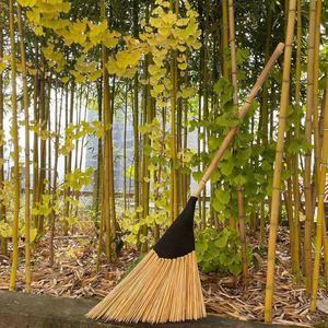 Balai en bambou fait main, fibres végétales naturelles, grande taille, pour le nettoyage extérieur, la maison, la cour et la rue - Product Image 2