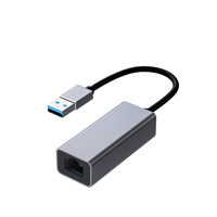 Adaptador Ethernet 2 en 1 de 1000Mbps USB 3,0 tipo C a RJ45 adaptador de tarjeta de red con cable 1G adaptador Ethernet de alta velocidad para ordenador portátil