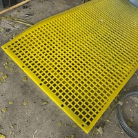 Maille de tamis en polyuréthane sur mesure pour tamis vibrant 2YS2460, panneau PU interchangeable pour l'exploitation minière, procédé de moulage