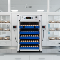 Incubateur automatique pour 68 œufs, taux d'éclosion de 100 %, faible bruit, matériau PVC, pour dindes, cailles, volailles (poulets, canards)