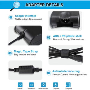 Nouvel adaptateur secteur 19,5 V 4,62 A 90 W pour ordinateur portable Dell Latitude Inspiron XPS 14 15Z 15 16 17 L401X <span class=keywords><strong>L501X</strong></span> 7,4*5,0 mm - Product Image 2