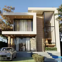 Casa de Acero Ligero, Diseño de Villa Moderna, Construcción Prefabricada de Alta Calidad Personalizada, Precio de Villa de Lujo de 2 Pisos y 4 Dormitorios