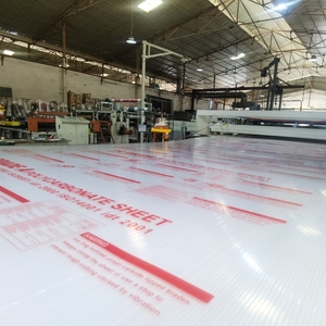 Transparent Flat Solid Polycarbonate <strong>Roofing</strong> Panel For Greenhouse Hotel And Park Applications - Product Image 4