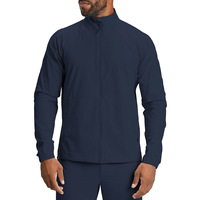 Veste homme zippée à col montant en nylon recyclé, écologique, respirante, à séchage rapide, hydrofuge et douce pour la peau, pour le commerce transfrontalier