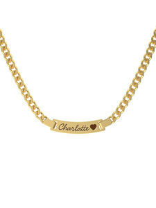 QIUHAN nome personalizzato bambini collana in acciaio inox inciso al Laser regalo <span class=keywords><strong>di</strong></span> compleanno ornamenti <span class=keywords><strong>di</strong></span> natale - Product Image 2