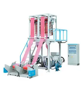 Single 1 Screw Double Dual 2 Die Head HDPE LDPE LLDPE Biodegradable Cornstarch PE Plastic Blown Film Blowing Extrusion Machine