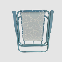 Chaise de plage pliable moderne en métal léger avec poches latérales en tissu polyester pour l'extérieur – Vente en gros