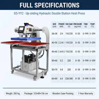 Nouvelle presse à chaud hydraulique multifonctionnelle semi-automatique à ouverture automatique pour t-shirts et vêtements