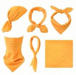 Custom square Cotton Printed <b>Small</b> Handkerchief Cotton Polyester square Bandana for Outside Sport - Product Image 5