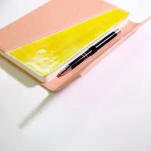 制造商规划师笔记本定制聚氨酯皮革材料硬皮日记本笔记本