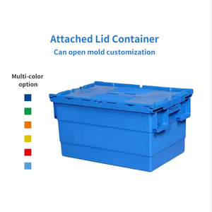 Toptan Geri Dönüştürülebilir Ağır Hizmet Tipi Taşıma Eko-Dostu Plastik Sandık Kapağı PP İstiflenebilir Lojistik Saklama Kutuları - Product Image 3