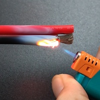 Cable Doble de 24 AWG, Cobre Estañado, Rojo y Negro, Cable Doble Lsf para Altavoces |   Cable de Audio Plano |   Cableado Flexible de Doble Hilo para Altavoces
