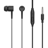 Audífonos Intrauditivos con Cable y Micrófono, Flexibles, con Conector de 3.5 mm, para Juegos, Chipset para Teléfono Móvil, Venta al Por Mayor