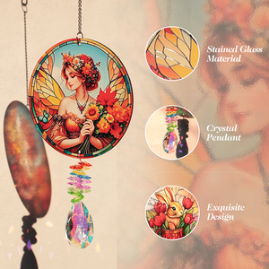 Atrapasueños Personalizable con Cristales Facetados y Gancho de Cadena, Generador de Arcoíris, Opción de Empaque para Regalo - Product Image 3
