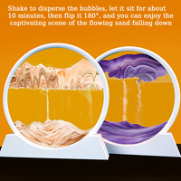 Décoration de table de sable 3D en gros, art liquide, sablier en mouvement, montagne de sable qui coule, sable mouvant, image d'art, décoration de la maison
