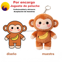 minimale de commande prix d'usine délai de livraison rapide cadeaux promotionnels porte-clés en peluche personnalisé