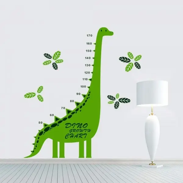 Height Growth Chart Kids Wall Stickers Wall Decals Peel and Stick Removable Wall Sticker for Kids Nursery Bedroom Living