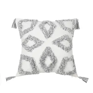 Decorativo adornado travesseiro boho capa de almofada padrão geométrico sofá almofada fronha círculo veludo travesseiro sobre para decoração de casa