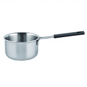 Sartén con mango para freír, olla para cocinar, base de inducción, sartén para salsa de acero inoxidable - Product Image 1
