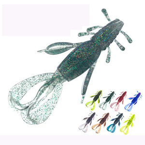 Vente en gros PVC Craw poisson leurre souple cm crevette créature appât <span class=keywords><strong>truite</strong></span> bar perche Marlin eau salée <span class=keywords><strong>lac</strong></span> pêche - Product Image 1