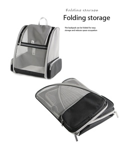 <span class=keywords><strong>Sac</strong></span> à <span class=keywords><strong>dos</strong></span> de voyage pliable et respirant <span class=keywords><strong>pour</strong></span> chat et petit <span class=keywords><strong>chien</strong></span>, en tissu Oxford avec fermeture éclair - Product Image 6