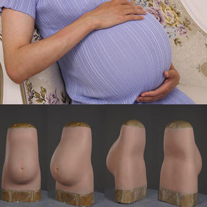 Modèle de ventre de femme enceinte en silicone factice de 9 mois, accessoires de cosplay pour mère enceinte, accessoires de tournage de film d'Halloween, <span class=keywords><strong>gros</strong></span> ventre - Product Image 5
