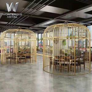 Grande <span class=keywords><strong>cloison</strong></span> de séparation en fer forgé sur mesure pour restaurant commercial, salle à manger, hall d'hôtel, décoration - Product Image 6