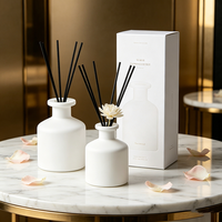 Bouteille en verre vide unique pour diffuseur, blanche, 50 ml, 100 ml, 250 ml, flacon pour bâtonnets de parfum pour diffuseur