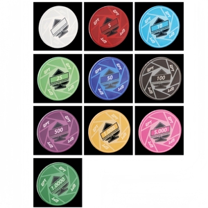 Fiches da Poker in Ceramica Personalizzate con Codice QR e <span class=keywords><strong>Foto</strong></span> Stampata, 10g, Durevoli ed Ecologiche, Vendita all'Ingrosso per Texas Hold'em - Product Image 2