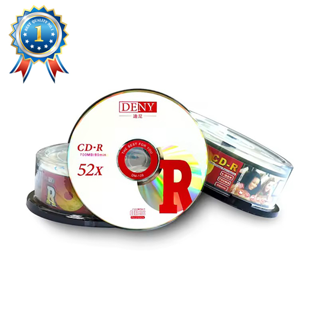 China Manufacturer Empty Cd-r 700MB OEM logo Blank Cdr 52x Blank cd 50pcs Shrink Wrap
