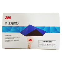 Éponge abrasive flexible 3M modèle 6112578 en oxyde d'aluminium 5x3,9 pouces, emballage boîte de 50 pièces