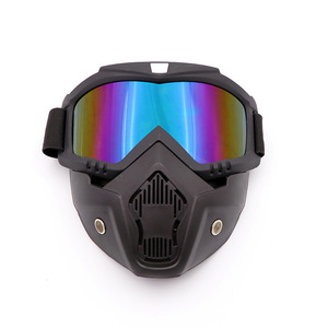 Gafas de Motocicleta con Montura Completa, Lentes Esféricas Antivaho, Protección UV, Gafas de Sol Deportivas para Exteriores, Montura de Plástico para Hombre, Policarbonato - Product Image 1